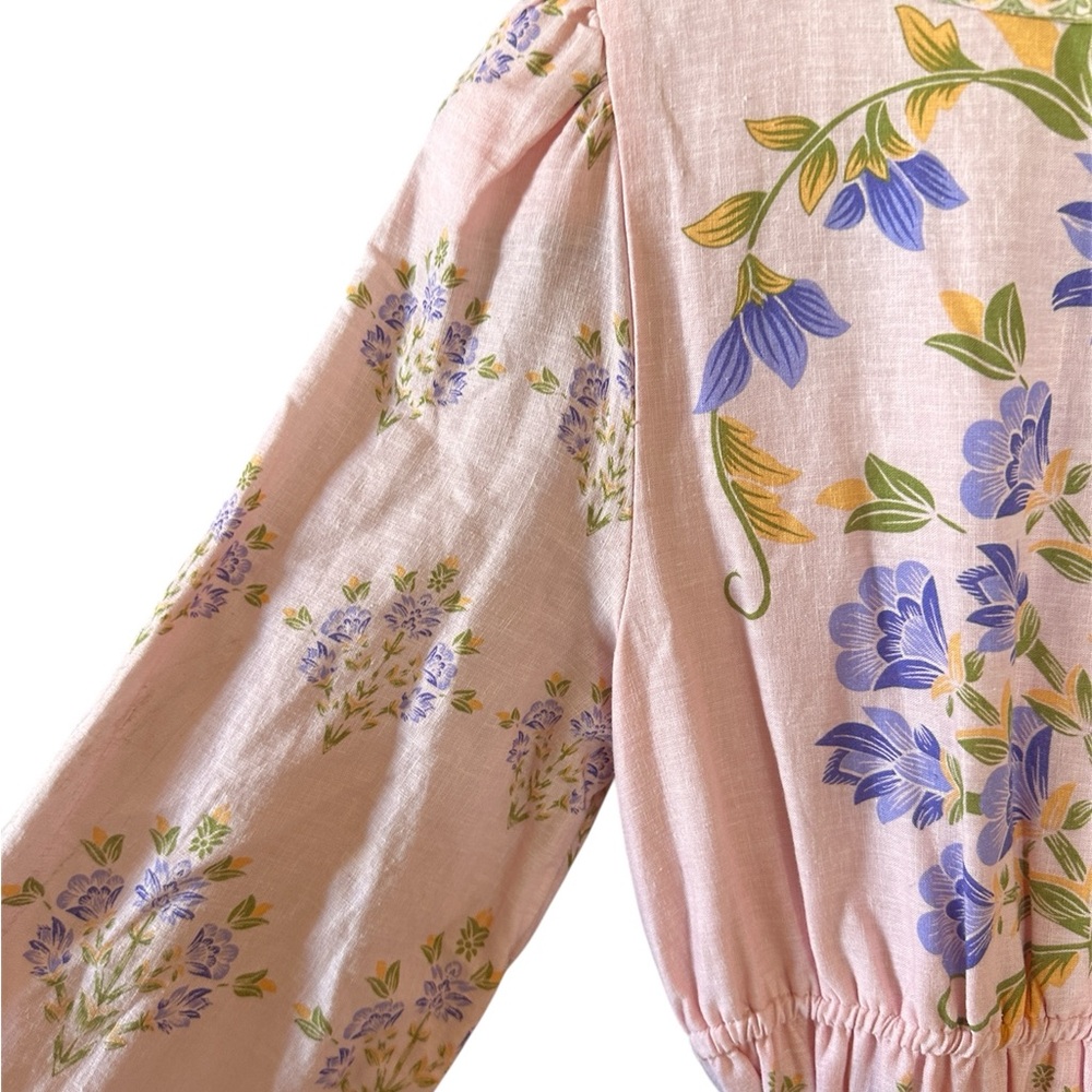 Elegant Pink Floral Maxi Dress NWT XS “a loves a” - Picture 7 of 15